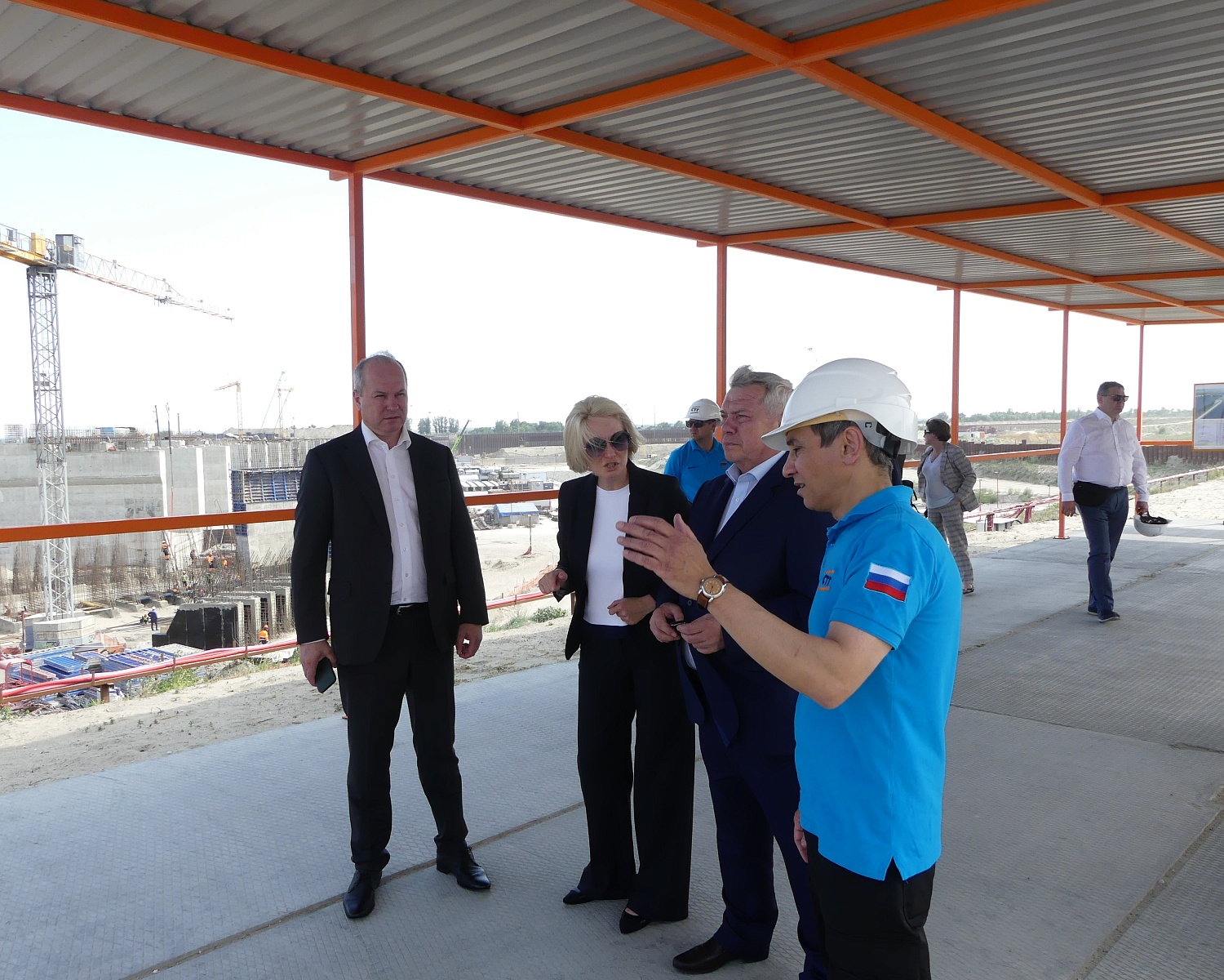 Визит Губернатора Ростовской области на стройплощадку Багаевского гидроузла