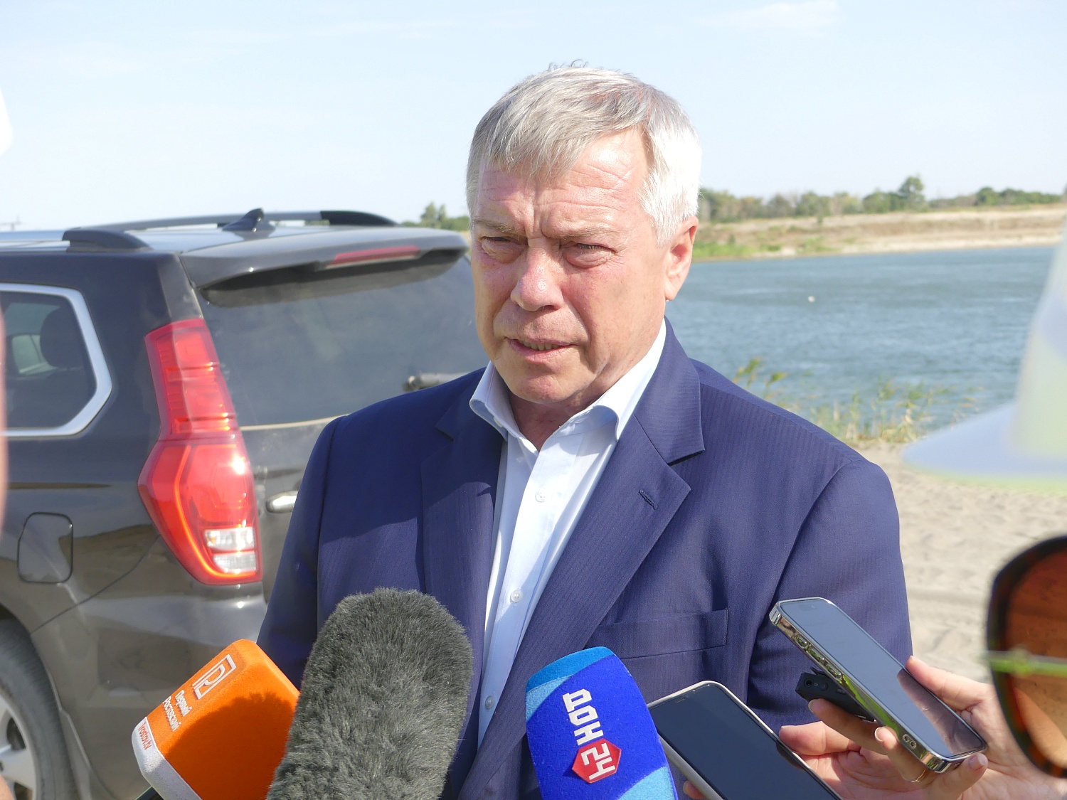Визит Губернатора Ростовской области на стройплощадку Багаевского гидроузла