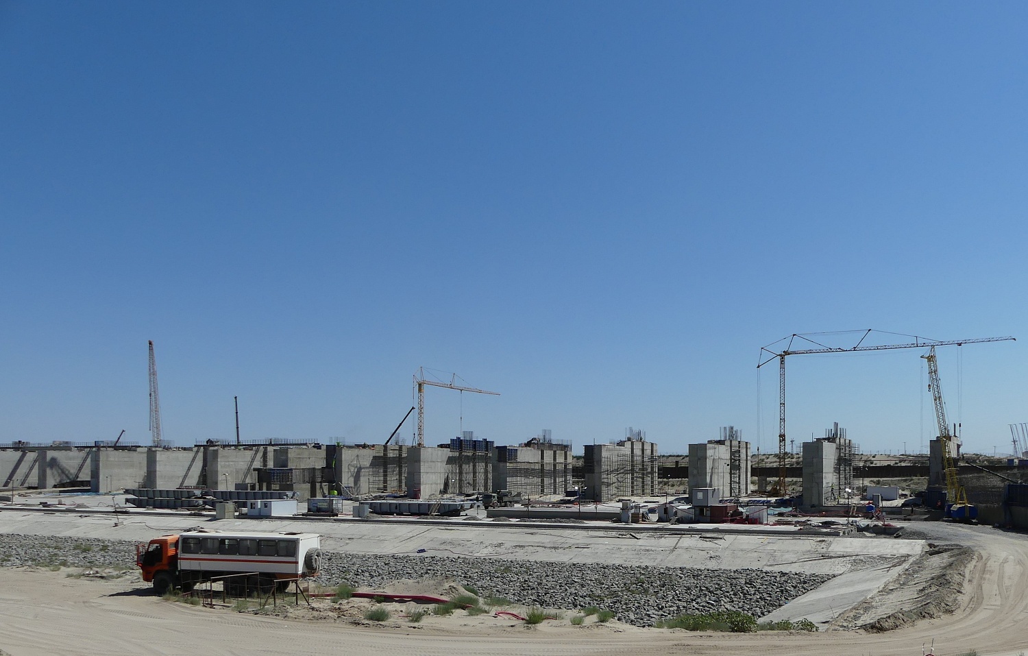 Pаботы по строительству первого пускового комплекса Багаевского гидроузла на р. Дон продолжаются