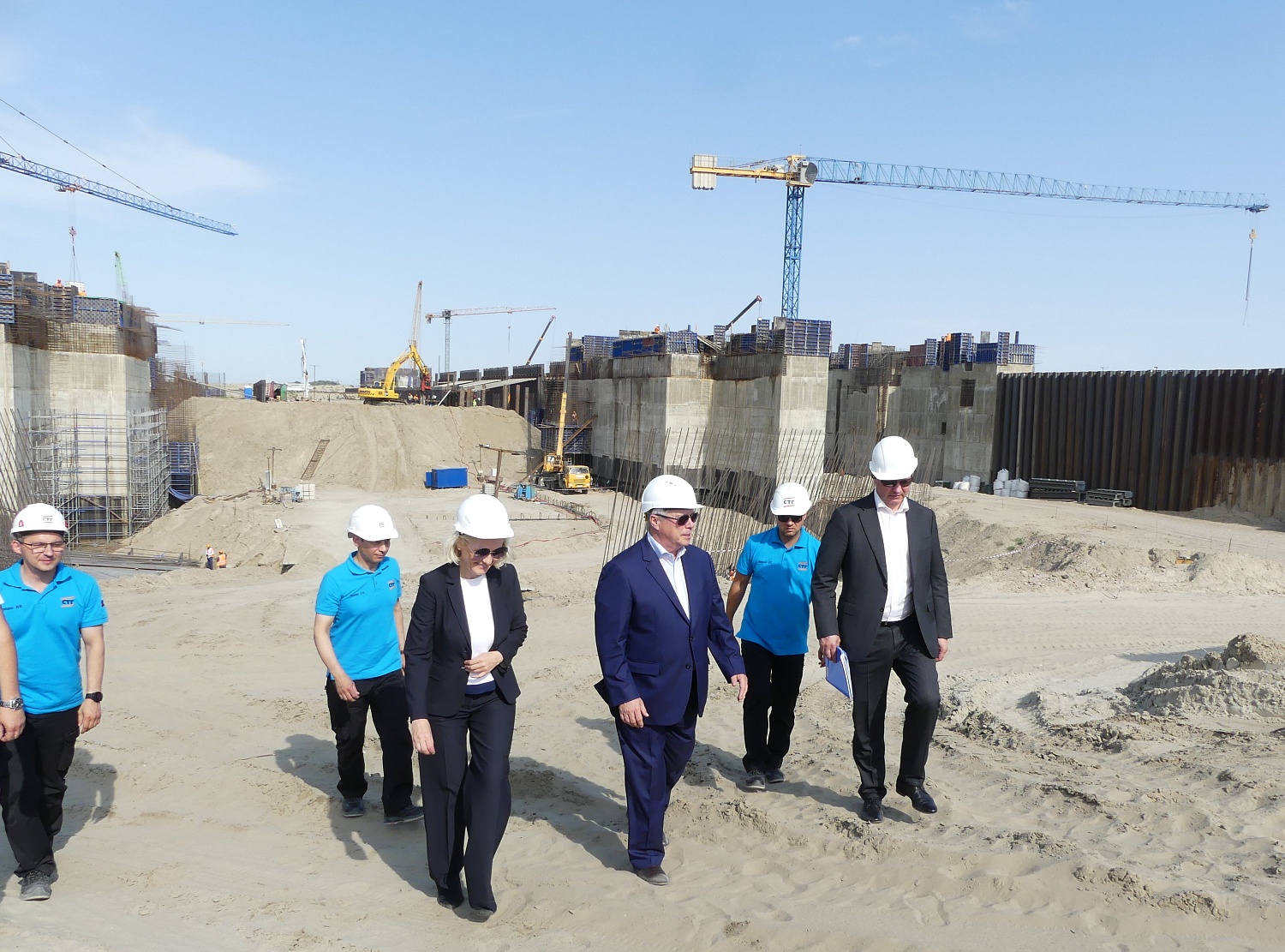Визит Губернатора Ростовской области на стройплощадку Багаевского гидроузла