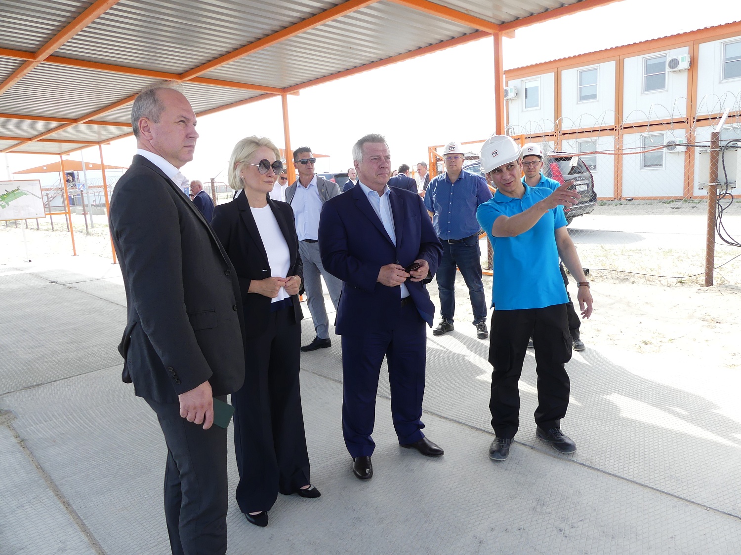 Визит Губернатора Ростовской области на стройплощадку Багаевского гидроузла