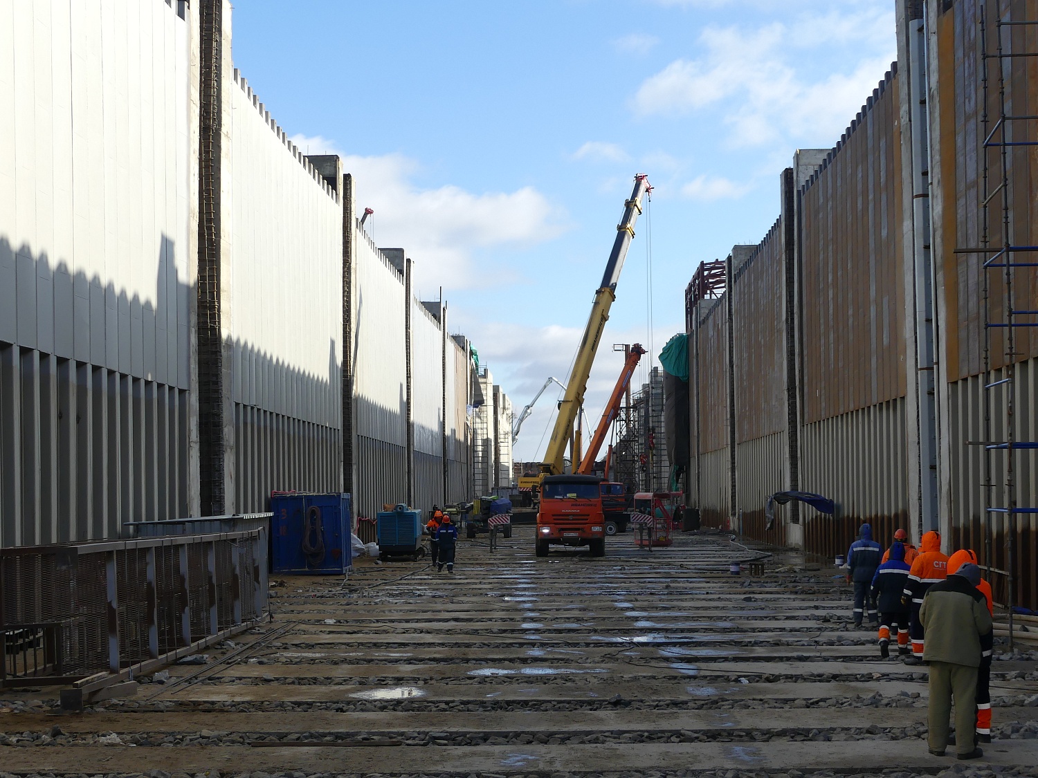 На Багаевском гидроузле завершено бетонирование основных конструкций Судоходного шлюза и водосбросной плотины