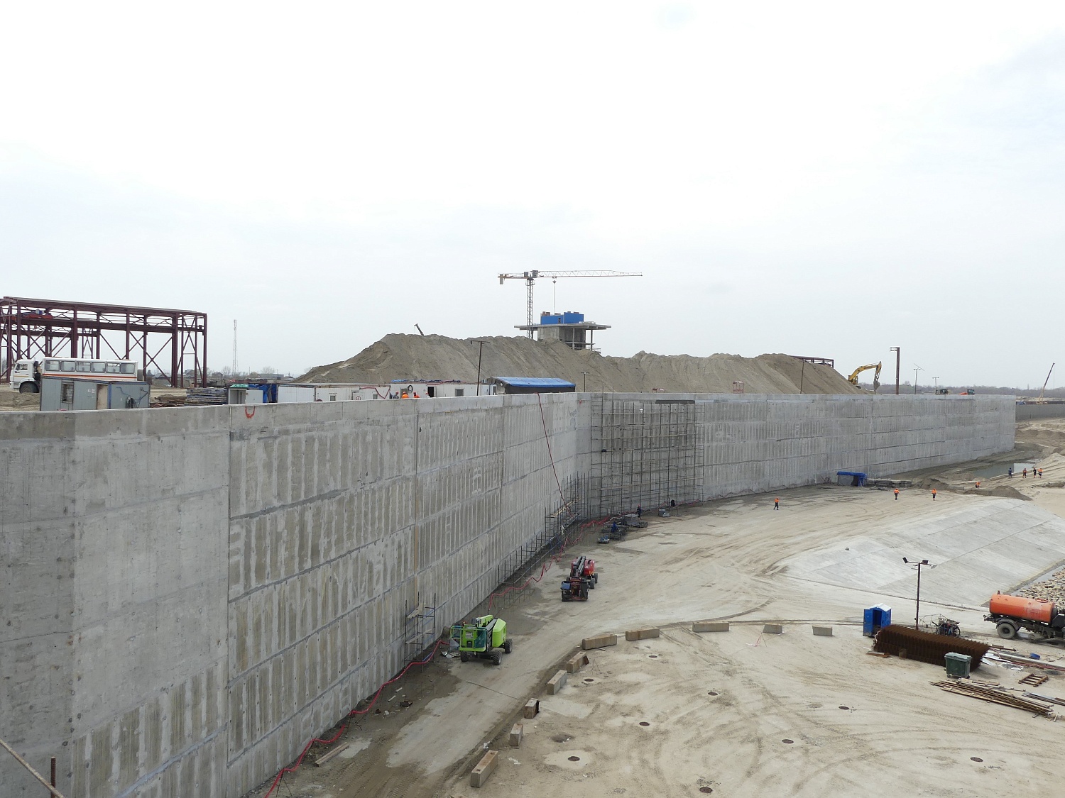 Готовность объектов первого пускового комплекса Багаевского гидроузла - 92%