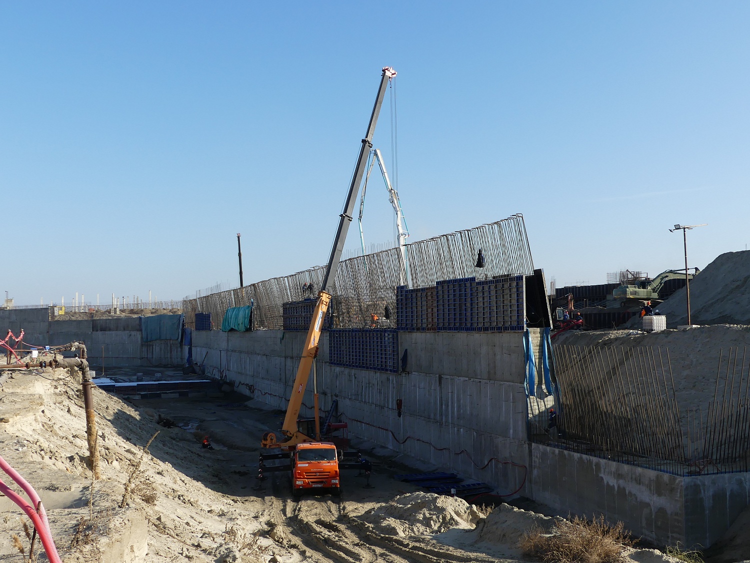 Итоги ноября на строительстве Багаевского гидроузла